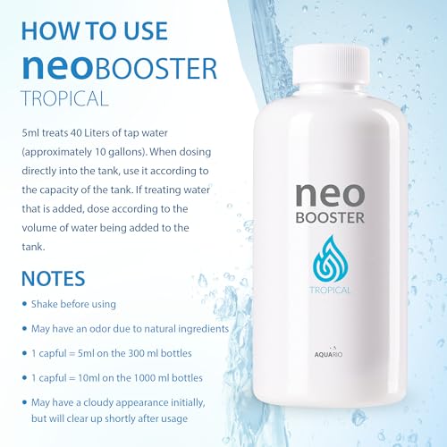 Image of Aquario Neo Booster Tropical - Rapid Pollutant Removal, Shortens Filtration Cycle, Ideal for Planted Aquariums, All-in-One Aquarium Water Conditioner - Water Conditioner for Aquarium Tank - 300ml