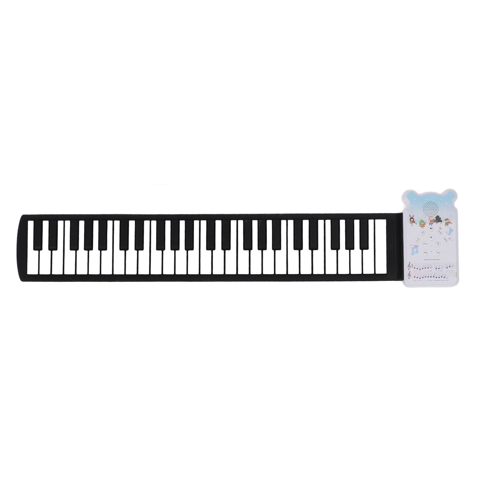Electronic Roll Up Piano, Roll Up Piano Keyboard Skills Development 49 Keys Rechargeable Multiple Functions 8 Tones with Speaker for Indoor Outdoor for Kids