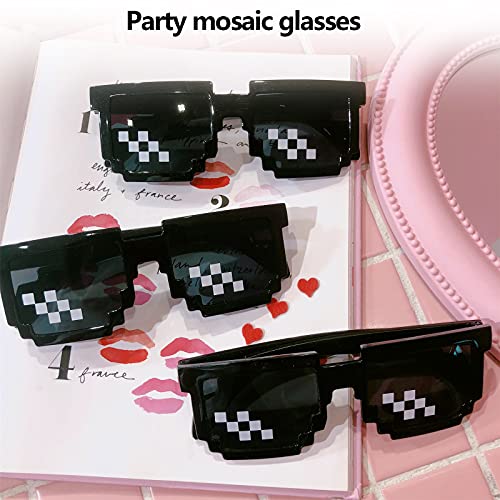 Carnavals Feest Halloween Bril Accessoire Voor Carnaval Zonnebril Voor Festival Feest 2 Paar PixelmozaïEkglazen, Kerst… - Image 4