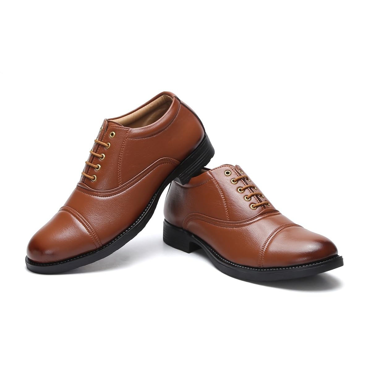 Synthetic Geniune Leather Loafers for Men Uniform Police Shoes Complete-Synthetic Leather Shoes for Men-picture-31