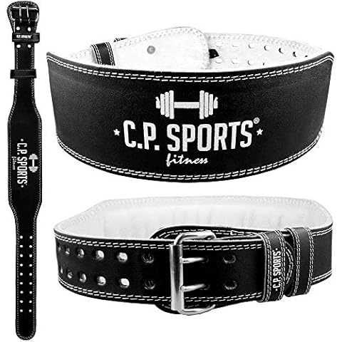 C.P.Sports Gewichthebergürtel Fitnessgürtel Gürtel Gewichtheben Leder schwarz Cover