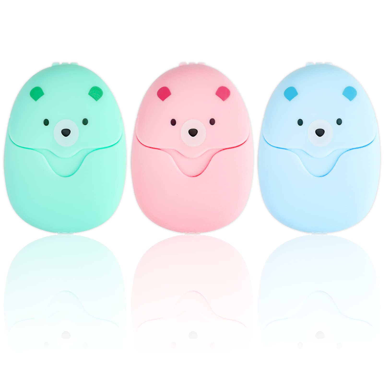 Beehug 3 Box Disposable Soap Paper, Mini Portable Travel Paper Soap Sheets Disposable Soap Paper Foaming Hand Washing Bath Scented Paper for Indoor Outdoor Activities Travel Camping Hiking