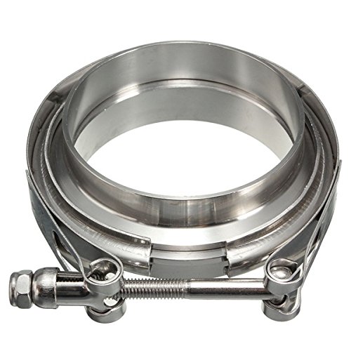 3,5 Pulgadas V-Band Abrazadera con Bridas Turbo Extractor Intercooler Abajo Tubería Inoxidable 89M