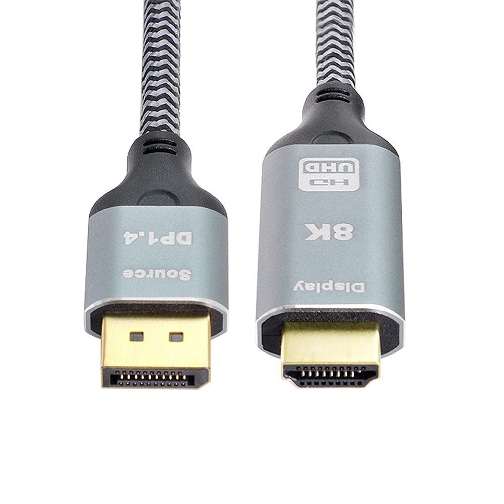 xiwai DisplayPort 1.4 Fuente a HDMI 2.0 Pantalla 8K UHD 4K DP a HDMI macho Monitor Cable Conector 1.8m 6ft