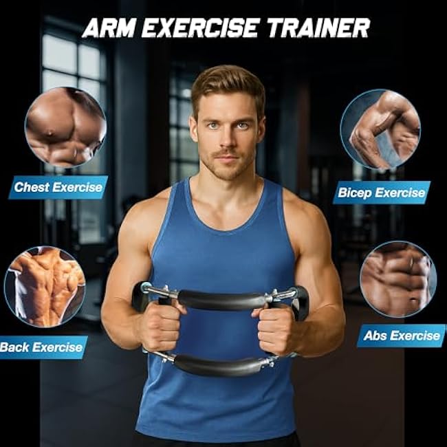 Twister Arm Trainer ¨C Adjustable Forearm Strengthener ¨C Exercise Equipment for Men & Women ¨C Chest Workout Equipment ¨C Portable Spring Resistance ¨C Home Workout Suspension Trainer ¨C 40-90lb