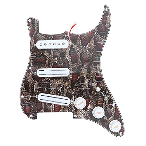 Micros précâblé Dual Rail Humbucker Pickup Single Bobine PickGuard Prétouréguré Chargement Chargé pour La Guitare… - Les Beatles, Paul McCartney, John Lennon, RIngo Starr, George Harrison Micros précâblé Dual Rail Humbucker Pickup Single Bobine PickGuard Prétouréguré Chargement Chargé pour La Guitare… – Image 4