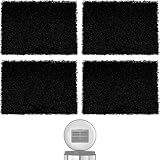 4 Packs Trash Can Odor Absorbing Filters - Activated Charcoal Filters Compatible with Simplehuman Filter Case Trash Cans & Compost Bucket, Activated Carbon Filters Absorb Odor