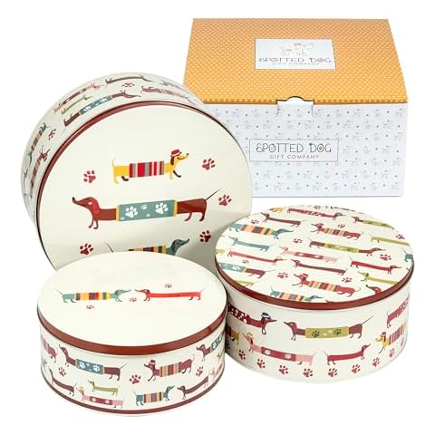 Boîtes à Biscuits Métalliques Spotted Dog Cover