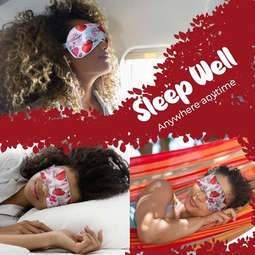 Image of Luxury Elastic Band Sleep Mask - Soft, Lightweight & Ultra Comfort-Perfect for Light Blocking Wake up Radiant-Blue