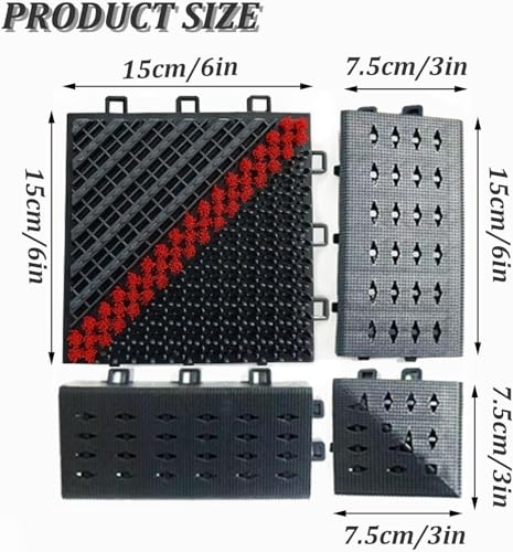 Tappetino igienizzante per Piedi, zerbino per Ingresso Commerciale, zerbino Antiscivolo per Esterni 3 in 1, zerbino di Benvenuto Resistente per Garage di casa (75x120 cm)