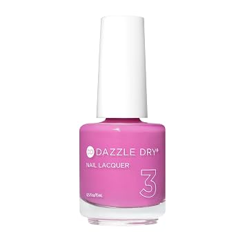 Dazzle Dry Full System Kit - Paparazzi Pink - A cool dusty rose pink with purple undertones. Full coverage cream. (5 Piece Kit)