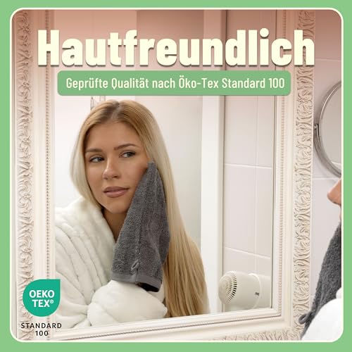 Green Mark Handtuch-Set mit 10 Teilen – 100% Baumwolle – 4 Handtücher 50 × 100 cm, 2 große Duschtücher 70 × 140 cm… – Ansicht 5