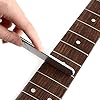 SOUJOY 17 Pieces Guitar Luthier Tool Set, Fret Rubber Hammer, Fret Crowning File, Fret Leveling Beam Sanding Leveler Beam, Fret Rocker, Fingerboard Guards, String Spreaders for Guitar Bass #4