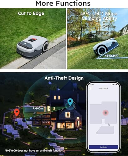 Image of ANTHBOT Robot Lawn Mower Full Band RTK+4-Eye Vision with 4G Robotic Lawnmower, Automatic Mapping, 20 Multi-Zone Management, Accurate Obstacle Avoidance, Intelligent Path Planning, 0.22 Acre