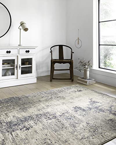 Image of Loloi Teagan Natural /Denim 6'-7 inch x 9'-2 inch Area Rug