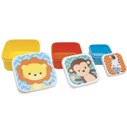 Buba Kit 3 Potinhos Animais Multicor