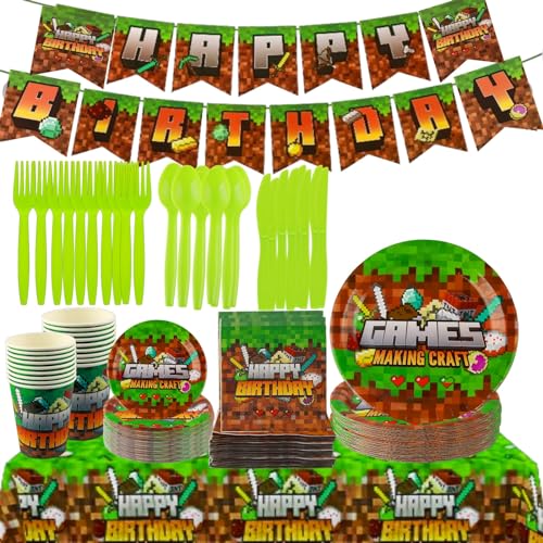 Minecraft Tema Party Decor,Minecraft Deko...