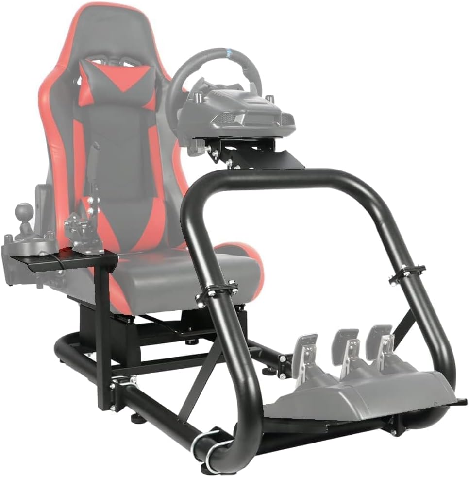 Dardoo Racing Wheel Stand Adjustable fits for Logitech G25 G27 G29 G920 G923 Thrustmaster T150 T300RS Fanatec Gaming Simulator Cockpit Without Wheels,seat and Pedals