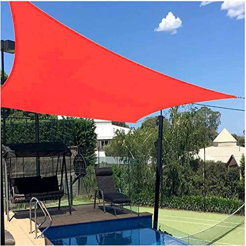 5x6m Waterproof Red Rectangle Sun Shade Sail, Sun Shade Sails for Garden, Patio, Balcony, and Pergola - 98% UV Block with Free Rope - Image 2