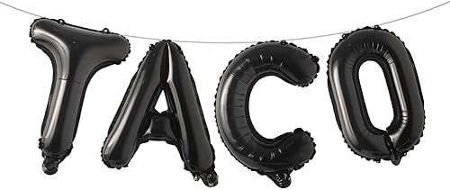 Miniatura 6 de Globos de fiesta para fiesta, suministros de taco, decoraciones de fiesta del Cinco de Mayo, globos de aluminio de mylar, decoraciones de fiesta