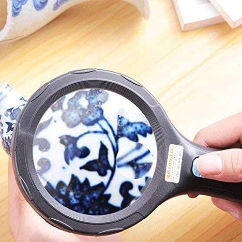 Lente d'Ingrandimento da Lettura Lente d'Ingrandimento Portatile illuminata a LED con Lente Extra Large Lente d'Ingrandimento da Lettura per Bambini Anziani Mat