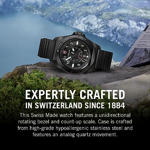 Victorinox Rubber Journey 1884, Swiss Made Men's Analog Watch, Black Dial, 43 Mm, Water Resistant Up To 200 M, Quartz Movement, Stainless Steel Case, Wrist Watch For Men |... - Image 6