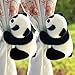 Yingm Tiranti Creativi per Tende 2 Pz Cortina Tiebacks Peluche del Fumetto del Panda Cortina Titolare Tieback Hook Giocattolo for i Bambini Decorazione Camera Tipo Semplice Decorazione