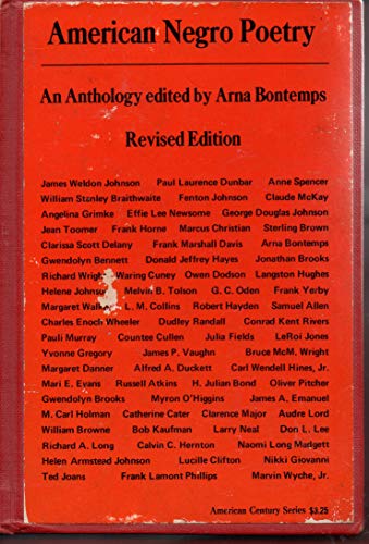 American Negro Poetry 0809025213 Book Cover
