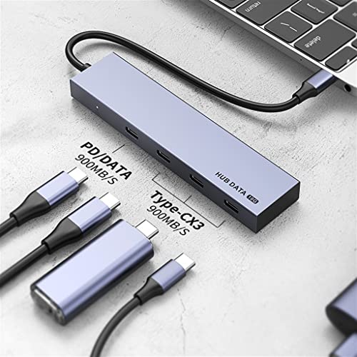 Concentrador de cuatro puertos Tipo C PD Data y USB3.1 Gen2 hub multipuerto compacto 2