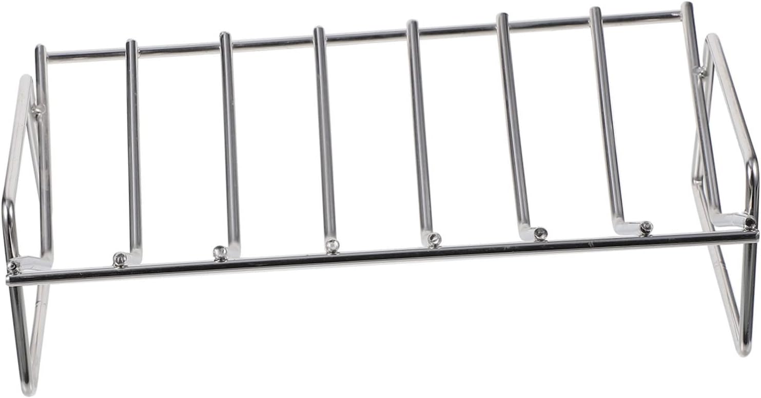 Kisangel Ceramic BBQ Tool Portable Outdoor Grill Rack for Rib Meat Barbecue Accessories