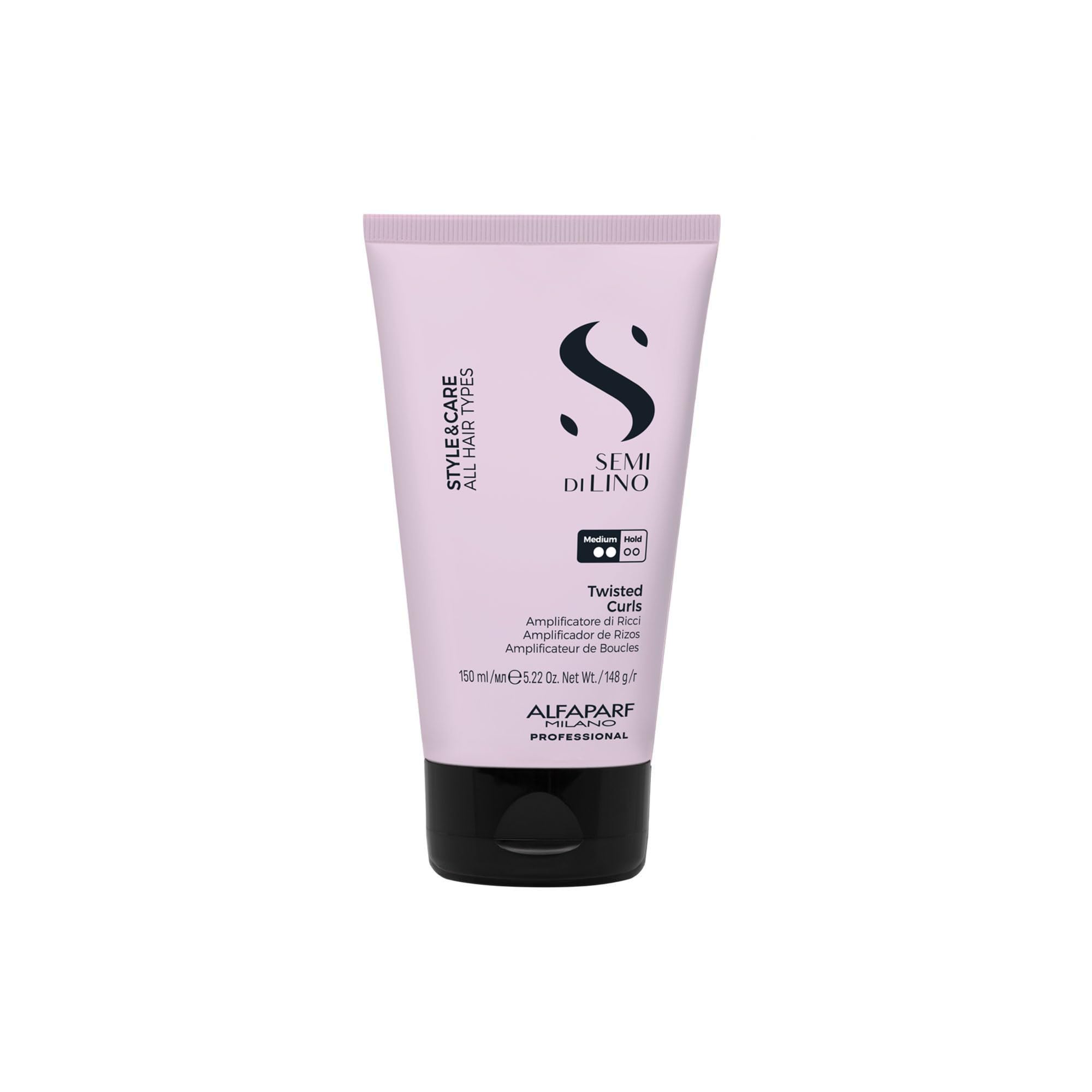 ALFAPARF MILANO Semi di Lino Style & Care Twisted Curls - Medium Hold - Curl Cream for Curly Hair - Thermal Protection (5.22 oz / 150 ml)