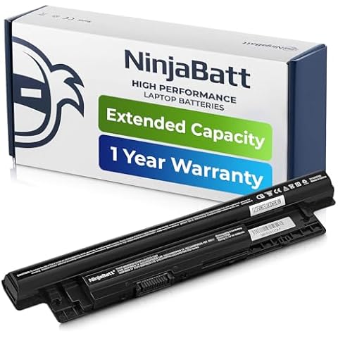 NinjaBatt 6 Cells Battery for Dell Laptops Cover