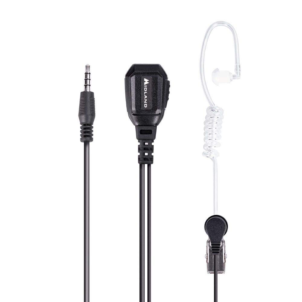 Midland Verbindingskabel voor headset, 2-pins MA21-lk op Kenwood, C70904, zwart