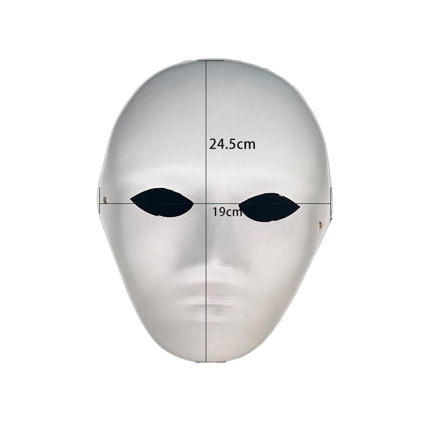 Yamoloz Paintable Paper Masks for Carnival, Cosplay, Halloween Party Women Men DIY White Paper Mask, Masquerade, Pulp Blank for Painting