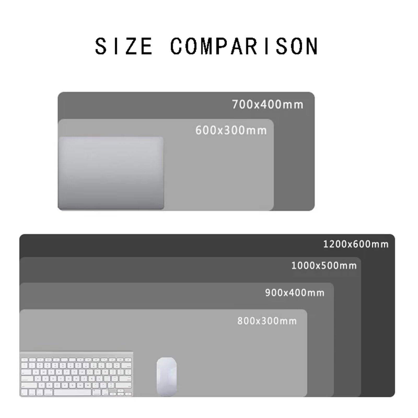 Gaming Mauspad 1500x800x2 mm Verlängertes großes Mauspad XXL Schreibtischauflage mit Rutschfester Basis genähte Rand für Büro Zuhause (Rosa rote Blumen)