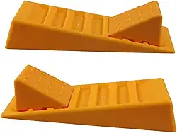 Nivelador de RV de 2 peças, rampa de nivelamento, prático, resistente, calços de roda para campistas, blocos de nivelamento para SUV, motorhomes e