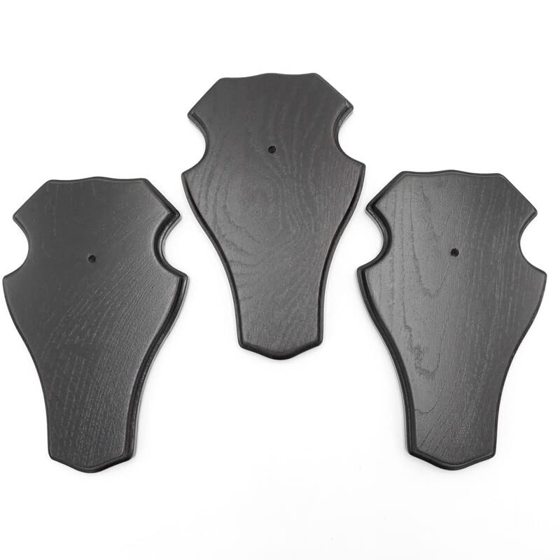 Generisch Deer Trophy Signs Large in Dark Oak AF 21 cm x 13 cm Pack of 3