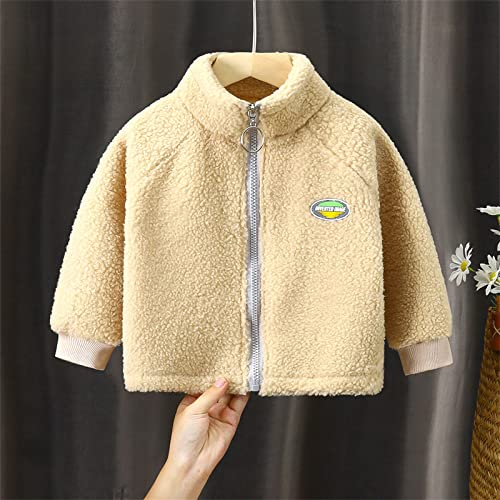 Kids Boy Girl Sherpa Full-Zip Polar Fleece Lined Jacket Sweatshirt Winter Warm Coat Thick Outwear Windproof Jacket2