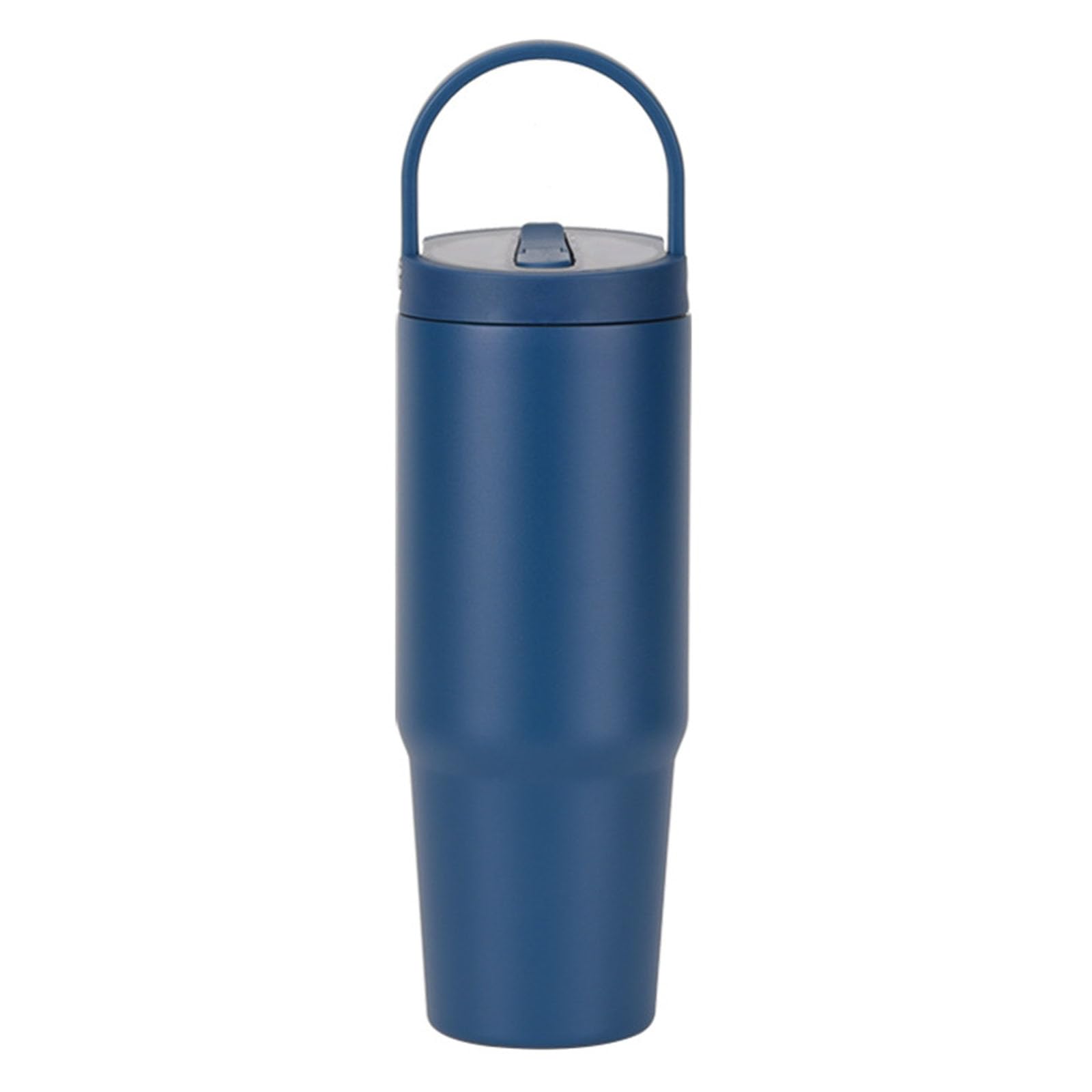 Tsophreniq Vacuum Insulated Stainless Steels Cup with Straw Lid and Handle Double Walled Tumblers Bottle for Hot Iced Beverages Insulated Vacuum Flask Cup