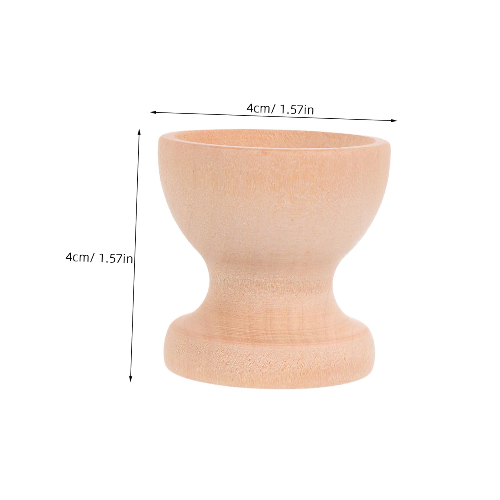 AUTSUPPL 6pcs Set Imitation Egg Wooden Tray Crafts Egg Stands Egg Holder for Counter Egg Holder Countertop Eggs Wooden Egg Holder Single Egg Holders Wood Egg Holder