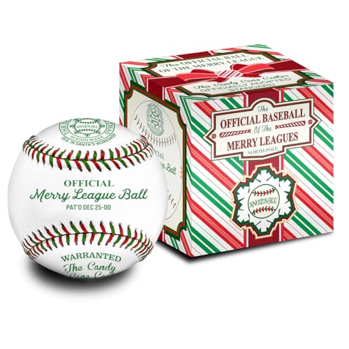 Merry League Christmas Baseball, Vintage Edition, Official North Pole League Baseball