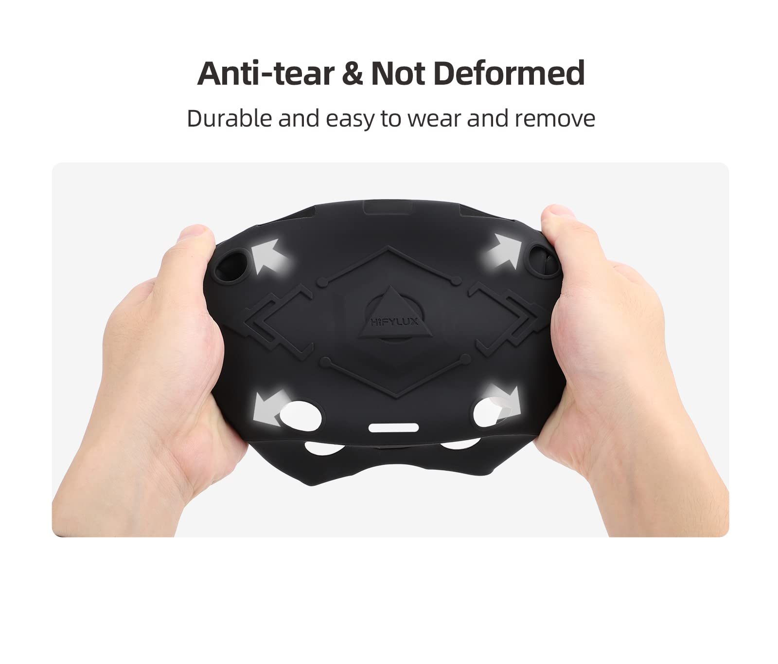 Étui de Protection en Silicone pour PlayStation VR2 Protecteur Couvercle Housse pour Appareils VR Anti-poussière Anti-Rayures Accessoires (Blanc)