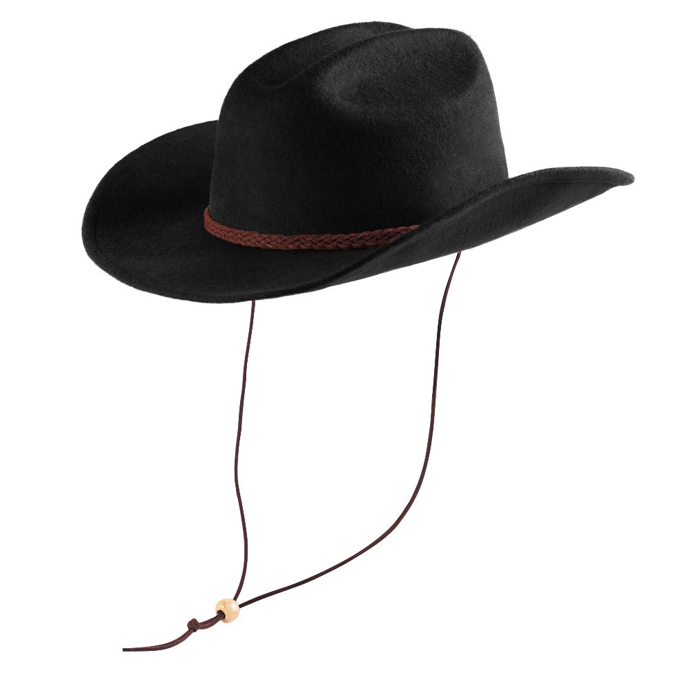 SamplifePork Pie Hat for Men/Women Wool Felt Boater Porkpie Flat Top Derby Fedora
