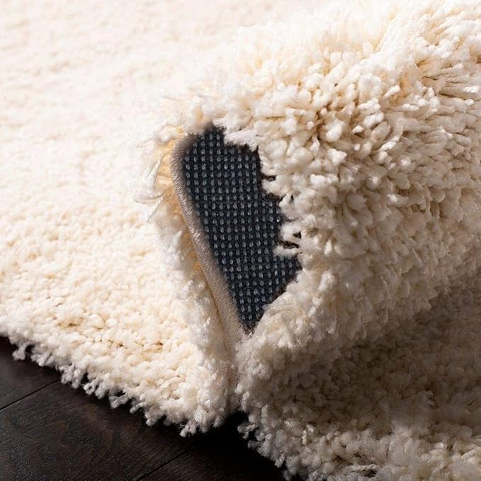 Image of Carpet for Living Room 5X7 FEET Modern Soft Shaggy Carpet Thick, Fluffy & 2 inch Pile Shag Rug for Your Kids Room, Bedroom & Livingroom (Ivory H)