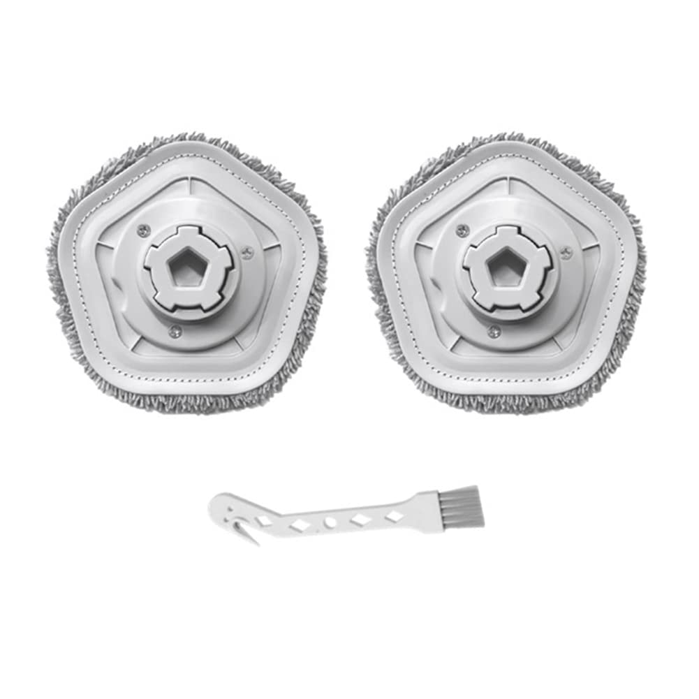 2 Panni In Microfibra Ricambio Per Robot Aspirapolvere Roborock E2, E3, E4, E35