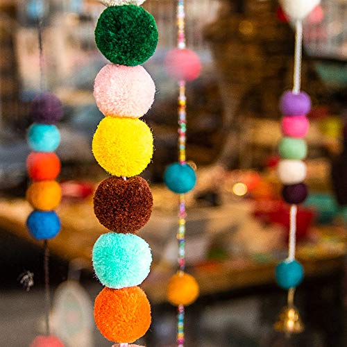 RUBY - 50 Ball Pompons für Kunsthandwerk Ø30mm (Mischfarbe)