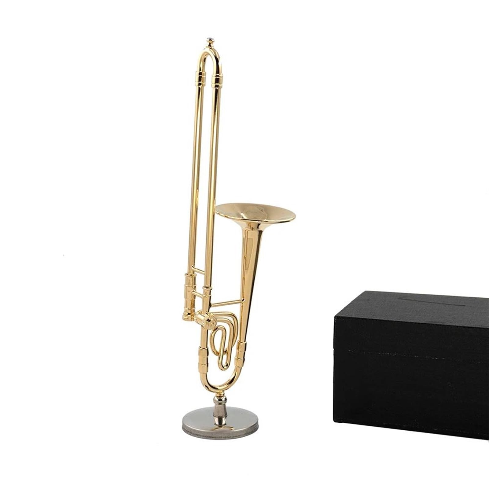 Miniature Di Strumenti Musicali Modello Di Trombone In Rame In Miniatura Accessori Per Strumenti Musicali Decorazioni(9cm)