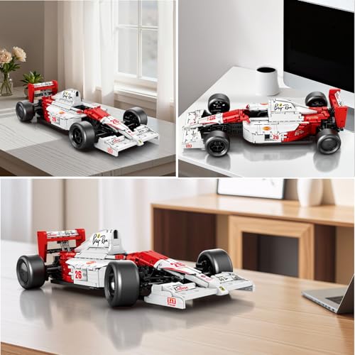 Image of Reobrix F1 Cars Building Sets for Adults, Technical MP4 Formula 1 Racing Car Model Kits 1:8 Scale Race Car Model Display for Home Office Decor Collectible Gifts for Adult F1 Fans (2800PCS)