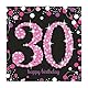 Adult Pink Celebration 30th Birthday Luncheon Napkins