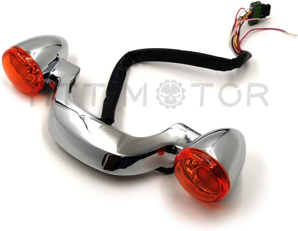 HTTMT MT444-001A- Rear Brake LED Light Bar Turn Signal Compatible with H-D Road Street Glide FLHX 2010-2017